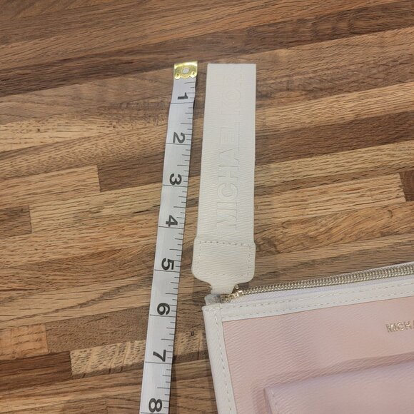 Michael Kors Pale Pink Trousseau Bag Wristlet & Dust Bag NWOT - Picture 7 of 15